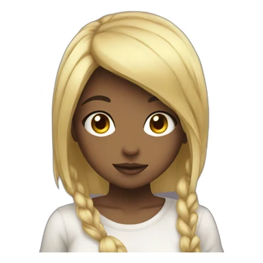 An anime girl with code done sticker