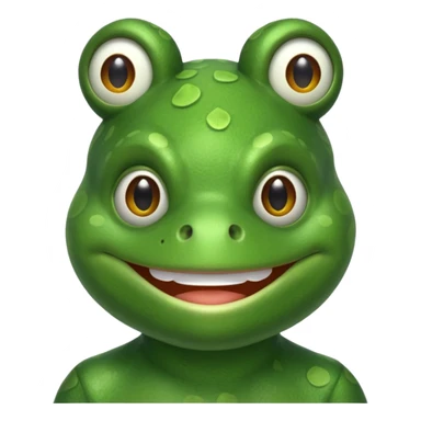 man in frog costume  sticker