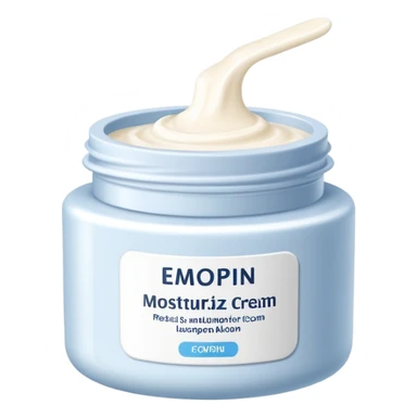 body moisturizer cream pot with label sticker