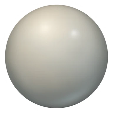 Venus planet emoji, pale grey sphere, soft blurred hazy surface, smooth and featureless, simple and round sticker