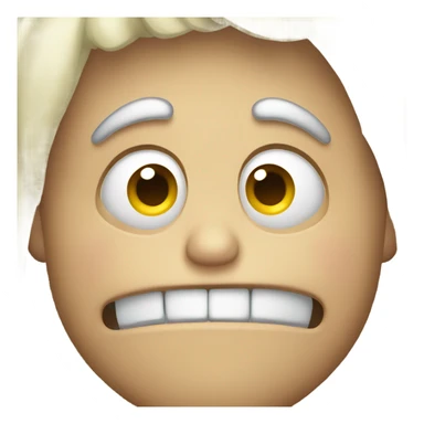 grossed out face sticker