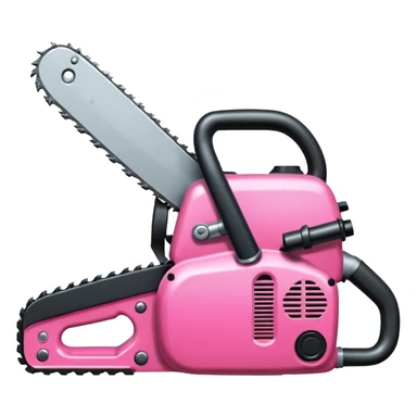 Pink chainsaw sticker