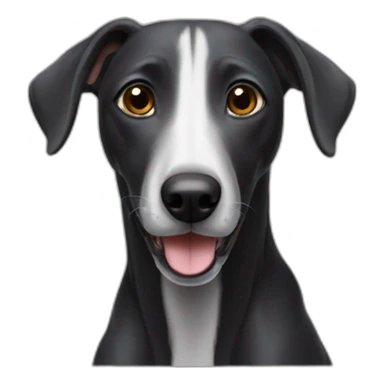 Son of a black greyhound and labrador sticker
