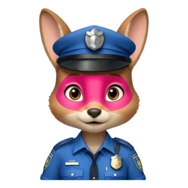 Judy Hopps (rabbit, without cap) from the Zootopia Disney movie sticker