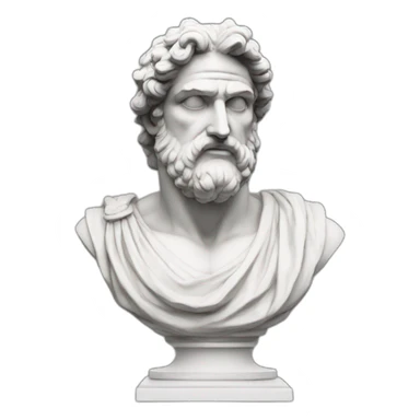 Greek god statue sticker