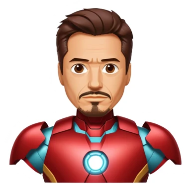 Tony Stark in a Hawaiian Iron Man suit. sticker