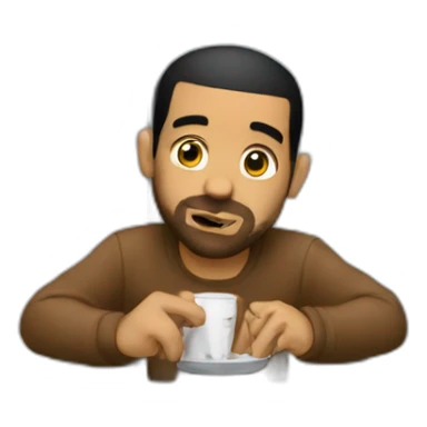 Drake eating the bars sticker