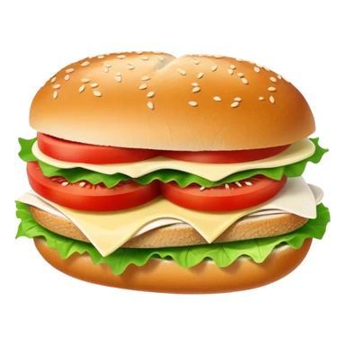 sandwich with turkey, lettuce, pickles, mayonnaise, and tomatoes side view sticker