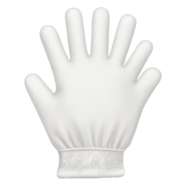 white princess gloves sticker