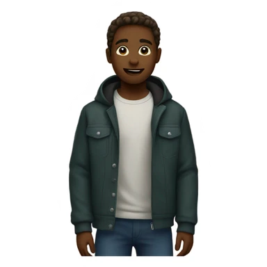 boys posing outdoors at night sticker