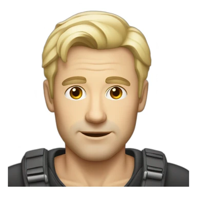 40year white blonde German man  sticker