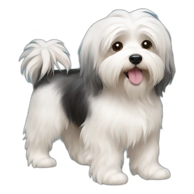 Dog havanese full height sticker