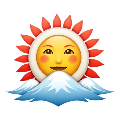 rising sun sticker