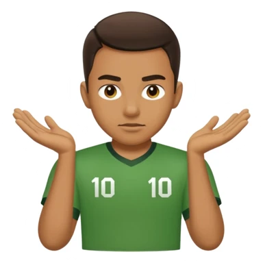 Player 100 saying one more game no more no less in green shirt sticker