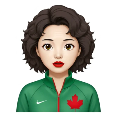Han Mi-nyeo : Age: Late 60s
Appearance: A crazy woman with many wrinkles face , frizzy, messy dark brown hair and dramatic red lipstick.
Outfit: Green player tracksuit sticker