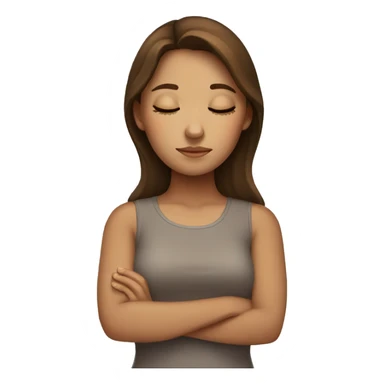 Sleeping brown haired girl sticker