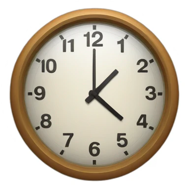 A clock ticking  sticker