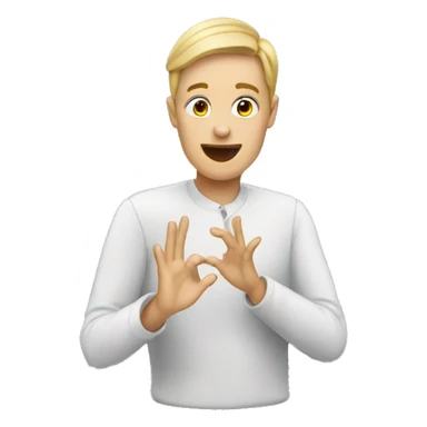 ASL interpreter sticker