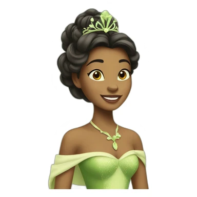 tiana princess sticker