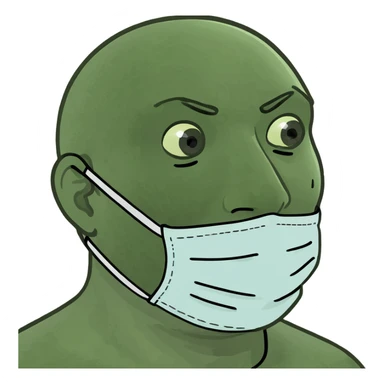 a skin care face mask sticker