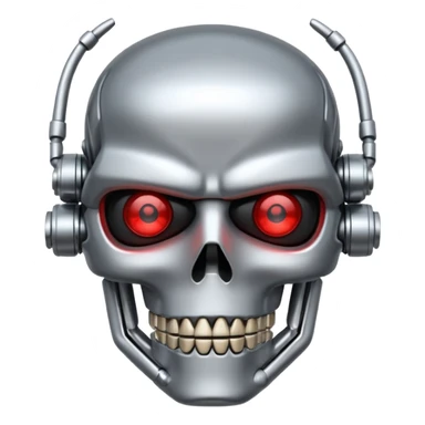Create a terminator emoji for a teams chat sticker