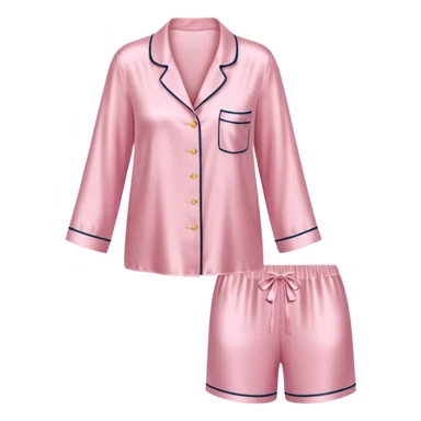 Light pink silk pyjamas set sticker