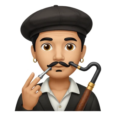 Cholo with a pipe sticker