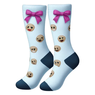Socks with bows sticker