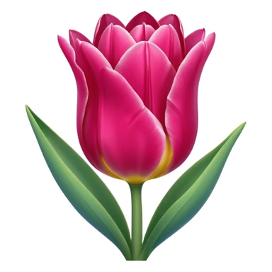 Emoji de un tulipán azul sticker