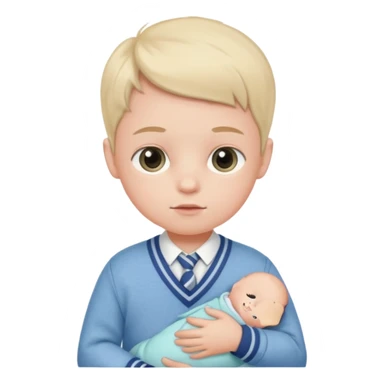 A preppy newborn sticker