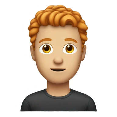man with computer ginger hair sticker