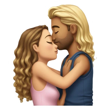 me kissing my girlfriend  sticker