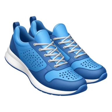 Tiburon con zapatillas azules sticker