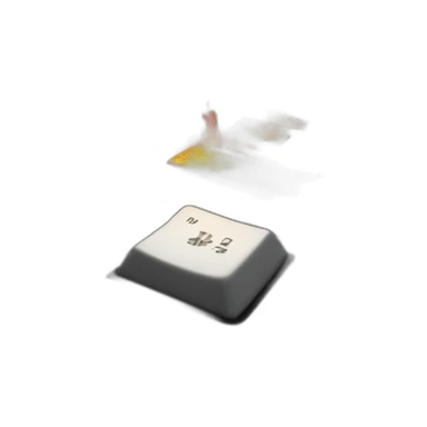 Hyperrealistic keyboard with fire coming off the keys hd sticker