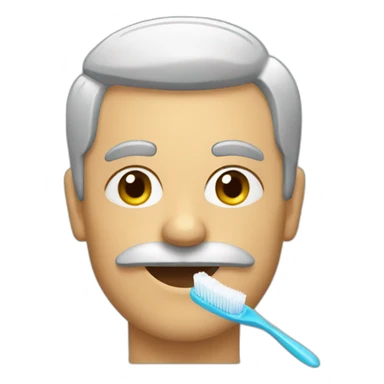 a man with toothbrush mustache sticker