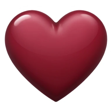 Maroon heart sticker