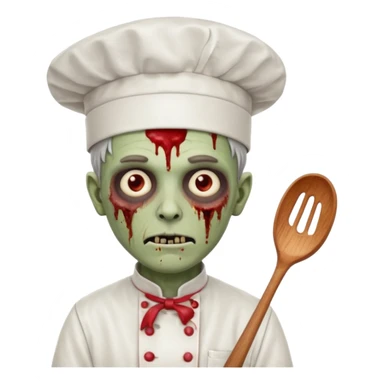  zombi man chef sticker