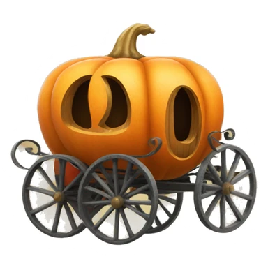 Conderella pumpkin carriage  sticker