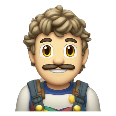 Mario arc en ciel sticker