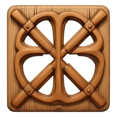 Croix chrétienne en bois sticker