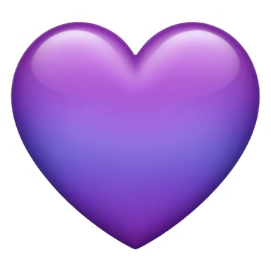 purple heart with a gradient sticker
