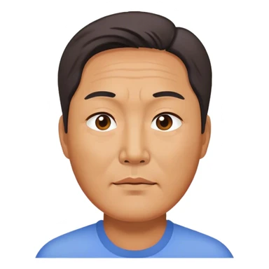 photorealistic korean worker middle age man sticker