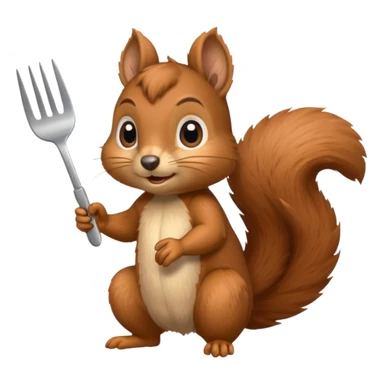 squirrel at a restaurant sticker