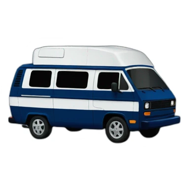 navy westfalia campervan sticker