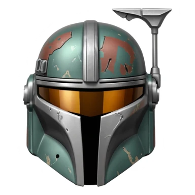 the mandalorian helmet sticker