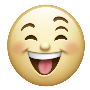 Emoji laughing while pointing sticker
