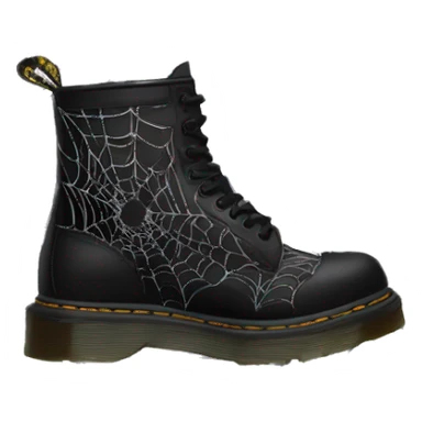 doc martens plateau spider web sticker