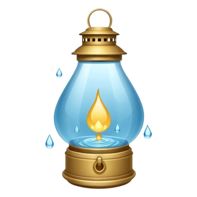 Water Lantern more water drop inside lantern sticker