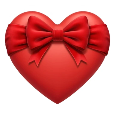 heart with a velvet bow sticker