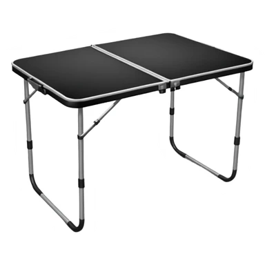 black Camping Table sticker